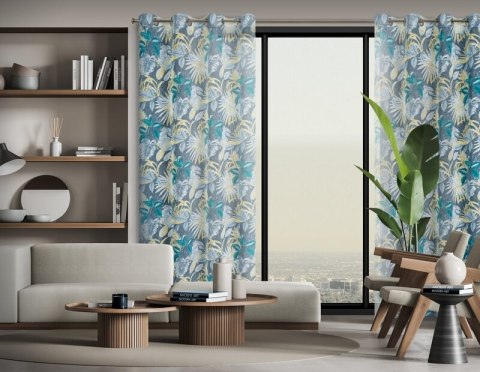 ZASŁONA GOTOWA LENA 140 X 250 CM TURKUSOWY ZASŁONA GOTOWA LENA 140 X 250 CM TURKUSOWY