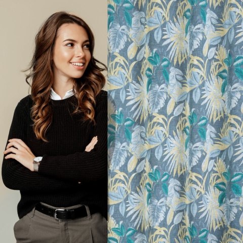 ZASŁONA GOTOWA LENA 140 X 250 CM TURKUSOWY ZASŁONA GOTOWA LENA 140 X 250 CM TURKUSOWY