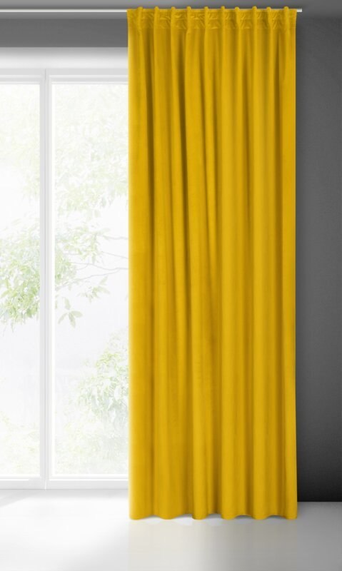 ZASŁONA GOTOWA MADLEN NA TAŚMIE 140 X 300 CM MUSZTARDOWY ZASŁONA GOTOWA MADLEN NA TAŚMIE 140 X 300 CM MUSZTARDOWY