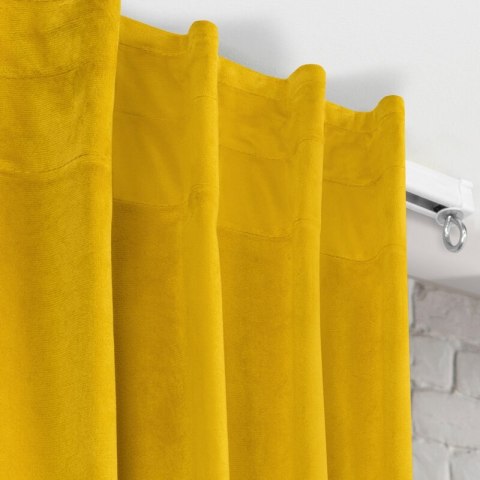 ZASŁONA GOTOWA MADLEN NA TAŚMIE 140 X 300 CM MUSZTARDOWY ZASŁONA GOTOWA MADLEN NA TAŚMIE 140 X 300 CM MUSZTARDOWY