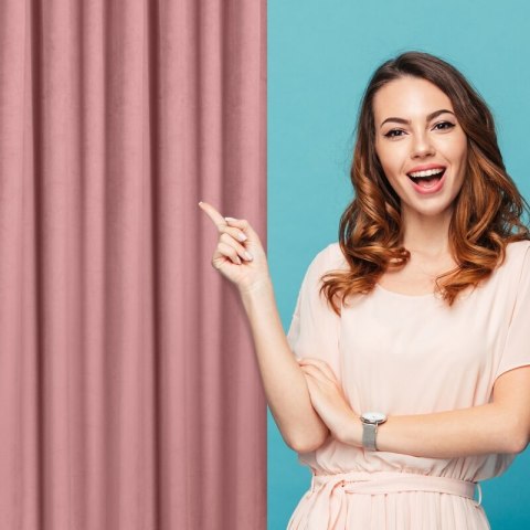 ZASŁONA GOTOWA MADLEN NA TAŚMIE 140 X 300 CM RÓŻOWY ZASŁONA GOTOWA MADLEN NA TAŚMIE 140 X 300 CM RÓŻOWY