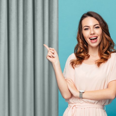 ZASŁONA GOTOWA MADLEN NA TAŚMIE 140 X 300 CM SZARY ZASŁONA GOTOWA MADLEN NA TAŚMIE 140 X 300 CM SZARY