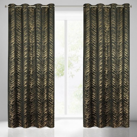 ZASŁONA GOTOWA SARA 140 X 250 CM CZARNY ZASŁONA GOTOWA SARA 140 X 250 CM CZARNY