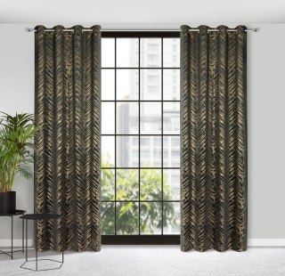 ZASŁONA GOTOWA SARA 140 X 250 CM CZARNY