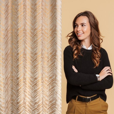 ZASŁONA GOTOWA SARA 140 X 250 CM KREMOWY ZASŁONA GOTOWA SARA 140 X 250 CM KREMOWY