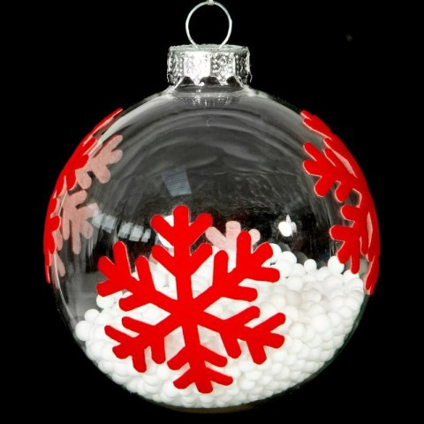 BOMBKA CHOINKOWA SZKLANA O 8 CM TRANSPARENTNY BOMBKA CHOINKOWA SZKLANA O 8 CM TRANSPARENTNY