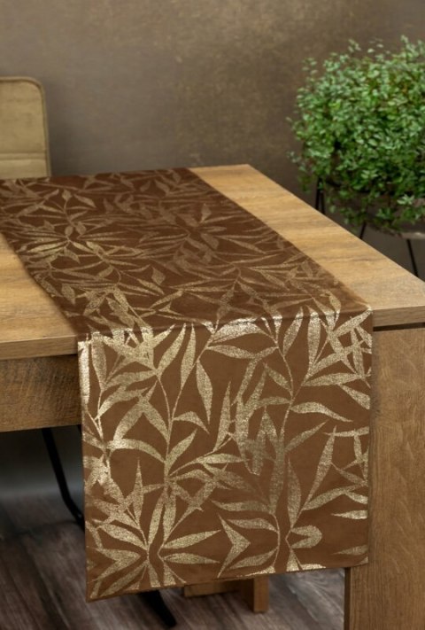 OBRUS BLINK 15 35 X 140 CM BRĄZOWY OBRUS BLINK 15 35 X 140 CM BRĄZOWY