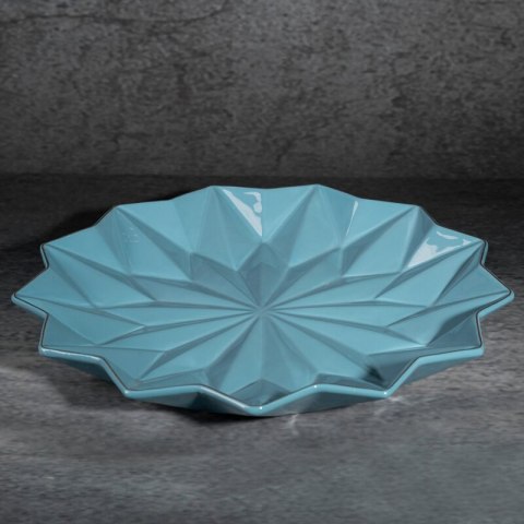 PATERA DEKORACYJNA ALANI 33 X 33 X 4 CM NIEBIESKI PATERA DEKORACYJNA ALANI 33 X 33 X 4 CM NIEBIESKI