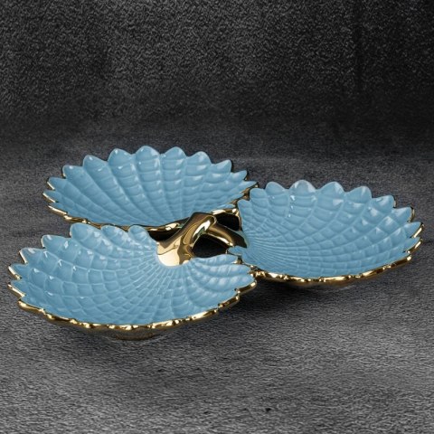 PATERA DEKORACYJNA HIRAL 37 X 35 X 6 CM NIEBIESKI PATERA DEKORACYJNA HIRAL 37 X 35 X 6 CM NIEBIESKI