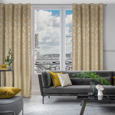 ZASŁONA GOTOWA ARETA 140 X 250 CM BEŻOWY ZASŁONA GOTOWA ARETA 140 X 250 CM BEŻOWY