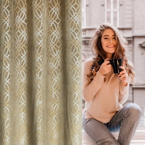 ZASŁONA GOTOWA ARETA 140 X 250 CM BEŻOWY ZASŁONA GOTOWA ARETA 140 X 250 CM BEŻOWY