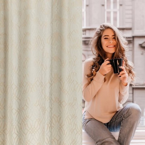 ZASŁONA GOTOWA ARETA 140 X 250 CM KREMOWY ZASŁONA GOTOWA ARETA 140 X 250 CM KREMOWY