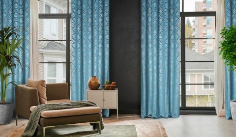 ZASŁONA GOTOWA ARETA 140 X 250 CM NIEBIESKI ZASŁONA GOTOWA ARETA 140 X 250 CM NIEBIESKI