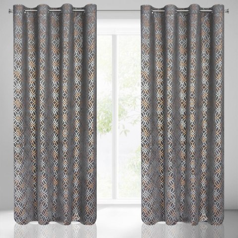 ZASŁONA GOTOWA ARETA 140 X 250 CM STALOWY ZASŁONA GOTOWA ARETA 140 X 250 CM STALOWY