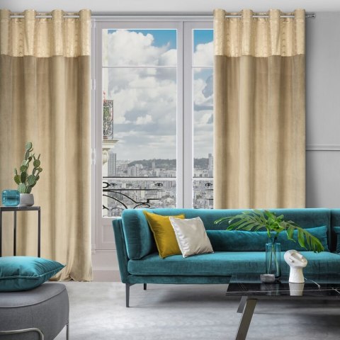 ZASŁONA GOTOWA ELEN 140 X 250 CM BEŻOWY ZASŁONA GOTOWA ELEN 140 X 250 CM BEŻOWY