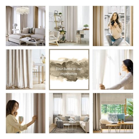 ZASŁONA GOTOWA ELEN 140 X 250 CM BEŻOWY ZASŁONA GOTOWA ELEN 140 X 250 CM BEŻOWY