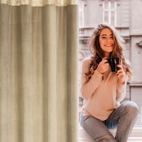 ZASŁONA GOTOWA ELEN 140 X 250 CM BEŻOWY ZASŁONA GOTOWA ELEN 140 X 250 CM BEŻOWY