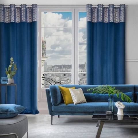 ZASŁONA GOTOWA ELEN 140 X 250 CM GRANATOWY ZASŁONA GOTOWA ELEN 140 X 250 CM GRANATOWY