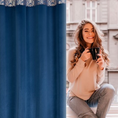 ZASŁONA GOTOWA ELEN 140 X 250 CM GRANATOWY ZASŁONA GOTOWA ELEN 140 X 250 CM GRANATOWY