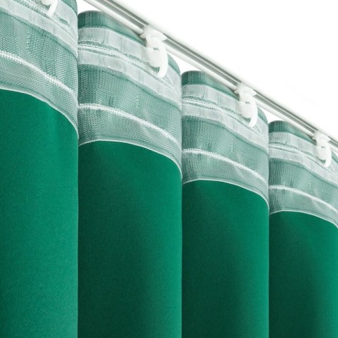 ZASŁONA GOTOWA MILAN NA TAŚMIE 140 X 300 CM CIEMNOZIELONY ZASŁONA GOTOWA MILAN NA TAŚMIE 140 X 300 CM CIEMNOZIELONY