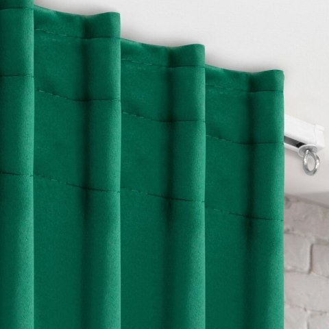 ZASŁONA GOTOWA MILAN NA TAŚMIE 140 X 300 CM CIEMNOZIELONY ZASŁONA GOTOWA MILAN NA TAŚMIE 140 X 300 CM CIEMNOZIELONY