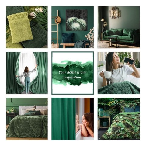 ZASŁONA GOTOWA MILAN NA TAŚMIE 140 X 300 CM CIEMNOZIELONY ZASŁONA GOTOWA MILAN NA TAŚMIE 140 X 300 CM CIEMNOZIELONY