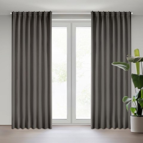 ZASŁONA GOTOWA MILAN NA TAŚMIE 140 X 300 CM GRAFITOWY ZASŁONA GOTOWA MILAN NA TAŚMIE 140 X 300 CM GRAFITOWY