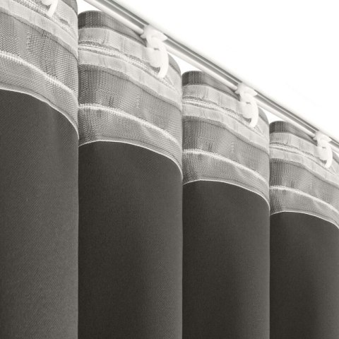 ZASŁONA GOTOWA MILAN NA TAŚMIE 140 X 300 CM GRAFITOWY ZASŁONA GOTOWA MILAN NA TAŚMIE 140 X 300 CM GRAFITOWY