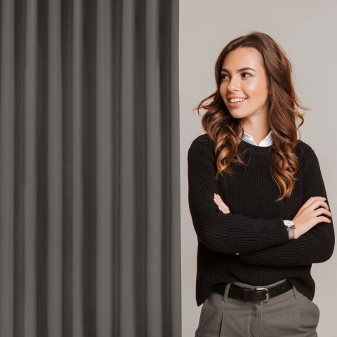 ZASŁONA GOTOWA MILAN NA TAŚMIE 140 X 300 CM GRAFITOWY ZASŁONA GOTOWA MILAN NA TAŚMIE 140 X 300 CM GRAFITOWY