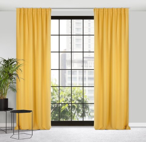 ZASŁONA GOTOWA MILAN NA TAŚMIE 140 X 300 CM MUSZTARDOWY ZASŁONA GOTOWA MILAN NA TAŚMIE 140 X 300 CM MUSZTARDOWY