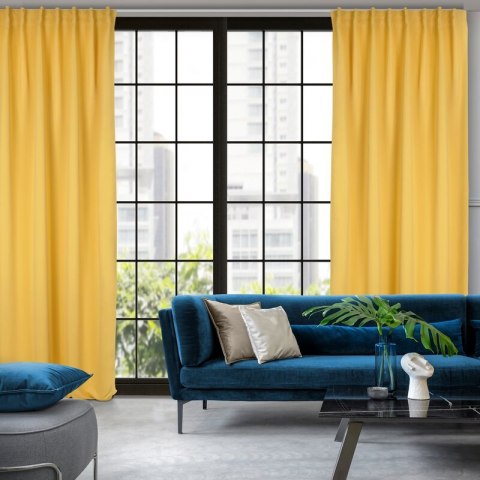 ZASŁONA GOTOWA MILAN NA TAŚMIE 140 X 300 CM MUSZTARDOWY ZASŁONA GOTOWA MILAN NA TAŚMIE 140 X 300 CM MUSZTARDOWY