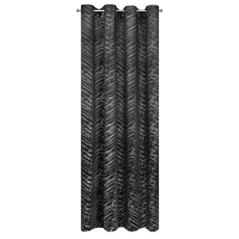ZASŁONA GOTOWA SARA 140 X 250 CM CZARNY ZASŁONA GOTOWA SARA 140 X 250 CM CZARNY