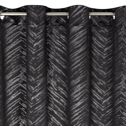 ZASŁONA GOTOWA SARA 140 X 250 CM CZARNY ZASŁONA GOTOWA SARA 140 X 250 CM CZARNY