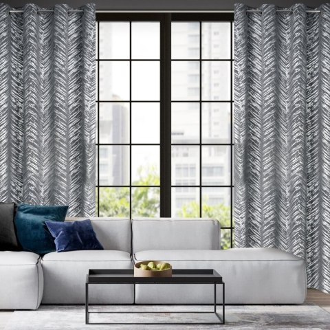 ZASŁONA GOTOWA SARA 140 X 250 CM STALOWY ZASŁONA GOTOWA SARA 140 X 250 CM STALOWY