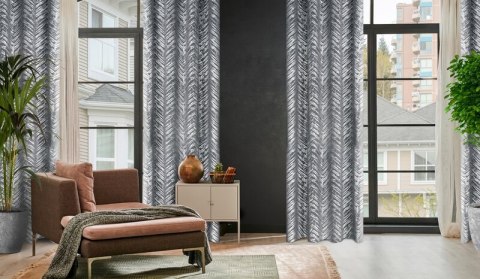 ZASŁONA GOTOWA SARA 140 X 250 CM STALOWY ZASŁONA GOTOWA SARA 140 X 250 CM STALOWY