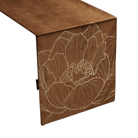 OBRUS BLINK 13 35 X 140 CM BRĄZOWY