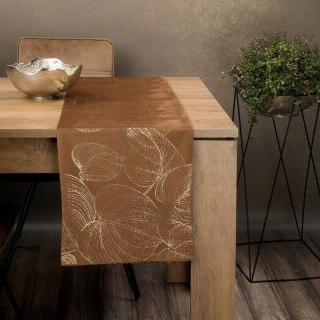 OBRUS BLINK 16 35 X 140 CM BRĄZOWY