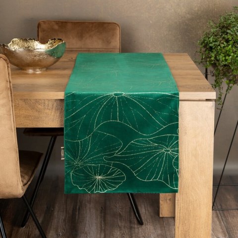 OBRUS BLINK 18 35 X 220 CM CIEMNOZIELONY