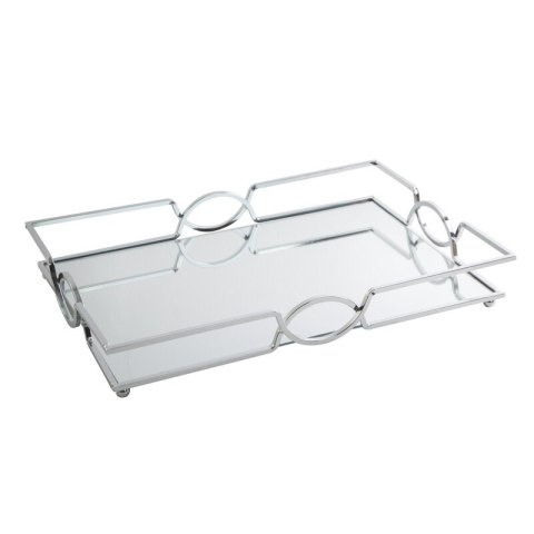 CERAMIKA 30 X 45 X 7 CM SREBRNY CERAMIKA 30 X 45 X 7 CM SREBRNY