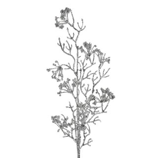 GAŁĄZKA ŚWIĄTECZNA DEKORACYJNA 28 73 CM SREBRNY