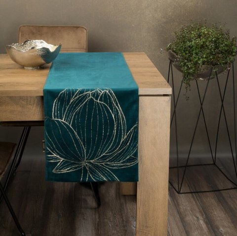OBRUS BLINK 12 35 X 140 CM CIEMNOTURKUSOWY OBRUS BLINK 12 35 X 140 CM CIEMNOTURKUSOWY