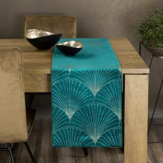 OBRUS BLINK 14 35 X 140 CM CIEMNOTURKUSOWY