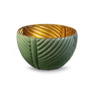 SZKLANA MISA DEKORACYJNA NADIA1 (01) FI 24 X 16 CM ZIELONY