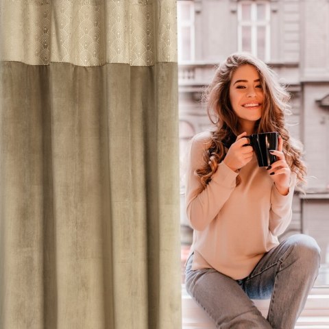 ZASŁONA GOTOWA D91 AGNES 140 X 250 CM BEŻOWY ZASŁONA GOTOWA D91 AGNES 140 X 250 CM BEŻOWY