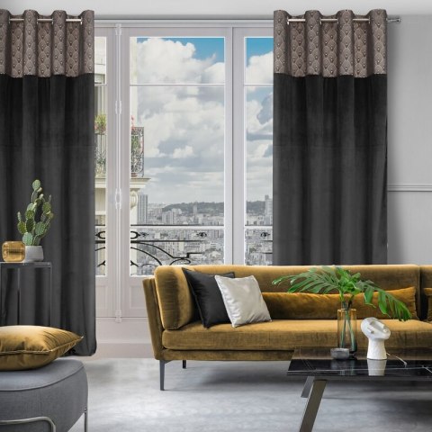 ZASŁONA GOTOWA D91 AGNES 140 X 250 CM CZARNY ZASŁONA GOTOWA D91 AGNES 140 X 250 CM CZARNY