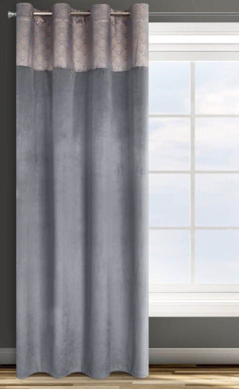 ZASŁONA GOTOWA D91 AGNES 140 X 250 CM GRAFITOWY ZASŁONA GOTOWA D91 AGNES 140 X 250 CM GRAFITOWY