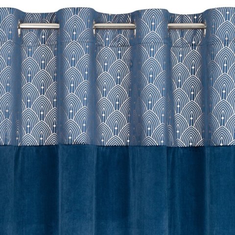 ZASŁONA GOTOWA D91 AGNES 140 X 250 CM GRANATOWY ZASŁONA GOTOWA D91 AGNES 140 X 250 CM GRANATOWY