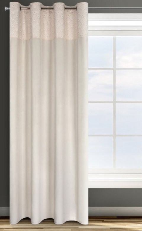 ZASŁONA GOTOWA D91 AGNES 140 X 250 CM KREMOWY ZASŁONA GOTOWA D91 AGNES 140 X 250 CM KREMOWY