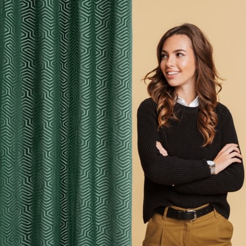 ZASŁONA GOTOWA INGA 140 X 250 CM CIEMNOZIELONY ZASŁONA GOTOWA INGA 140 X 250 CM CIEMNOZIELONY