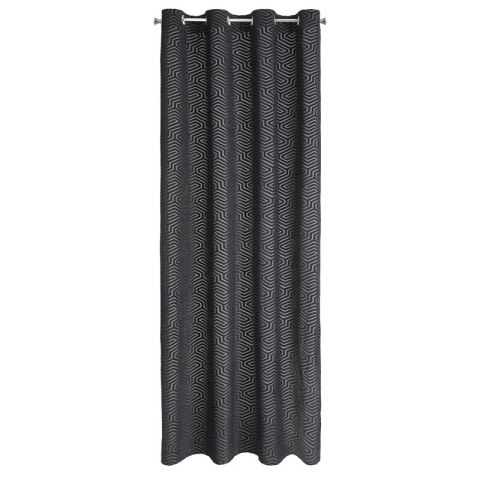 ZASŁONA GOTOWA INGA 140 X 250 CM CZARNY ZASŁONA GOTOWA INGA 140 X 250 CM CZARNY